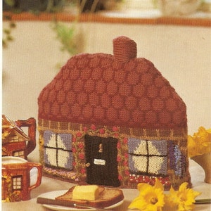 PDF Knitting Pattern, Vintage Cottage Tea Cosy, DK, Instant Download