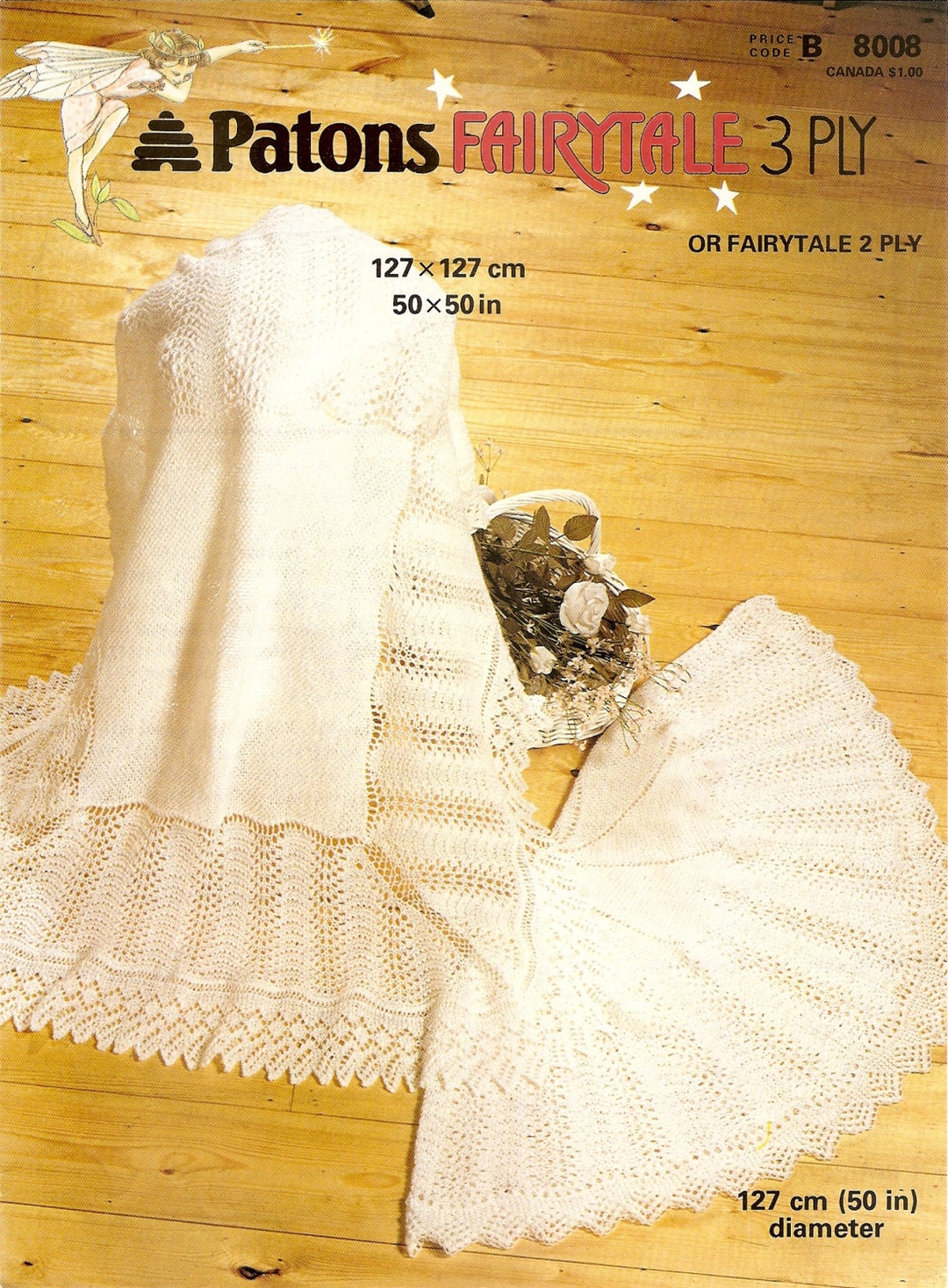PDF Knitting Pattern Lacy Baby Shawls Fairytale 2 3 Ply Christening Shawl Heirloom Instant Download Etsy Canada