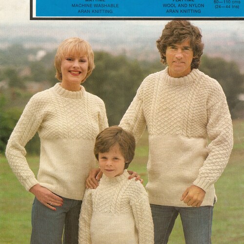 Traditional Guernsey Sweater Knitting Pattern PDF Womens Etsy UK