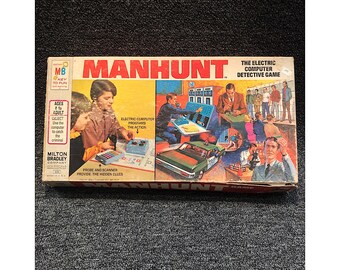 Milton Bradley Manhunt Electric Computer Detective Board Game from 1972