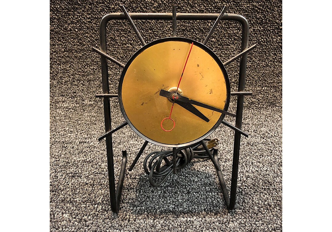 Midcentury Modern Atomic Clock Rare Works Model W Etsy