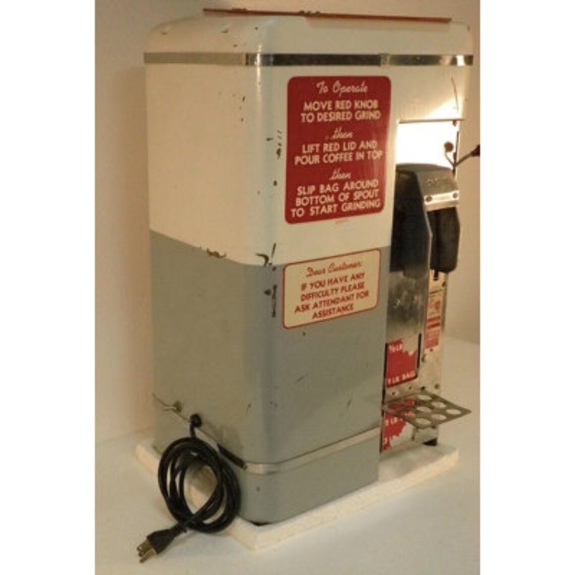 Vintage Self Service Coffee Grinder Etsy