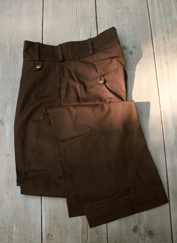 mens 1930s high waisted trousers