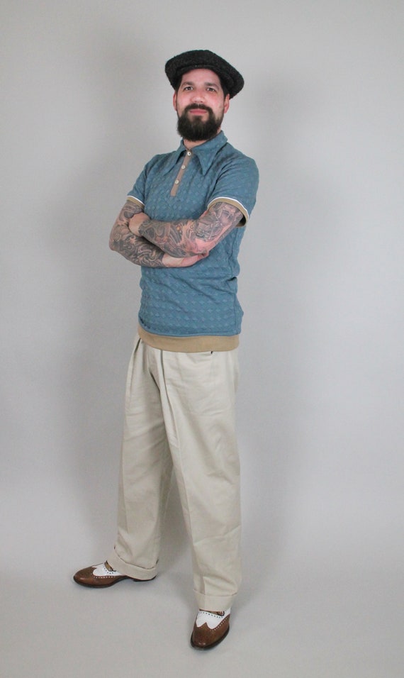 Details about Mens 1940s Swing Vintage Style Black Fishtail Look Trousers With Turn Up Hems Details about Mens 1940s Swing Vintage Style Black Fishtail Look Trousers With Turn Up Hems