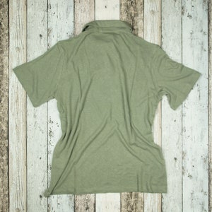 Linen polo - Burned Olive main image 1