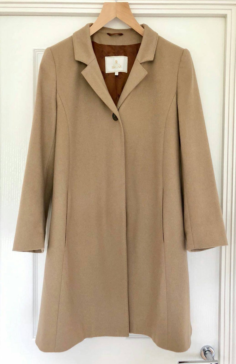 House of Bruar ladies 100% pure cashmere mid length camel | Etsy
