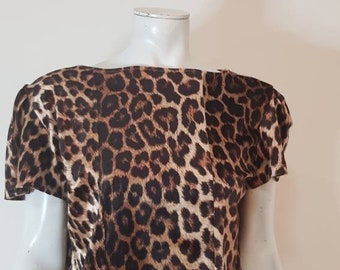 Handmade leopard t shirt