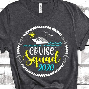 Cruiseshirt Bijpassende cruiset-shirts Cruise Squad 2020 Family Cruising T-shirt Vriendengroep Cruisebootshirt meisjesreisshirts Custom Cruise