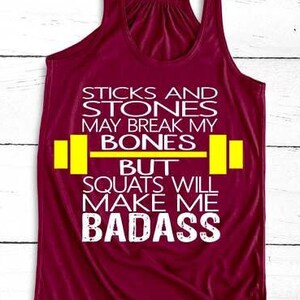 Womens Funny Workout Shirt, Fitness Tank Top, Squat Tank Top, This is Why I Squat, Workout Shirt, Cute Workout Shirt, Inspiration, Motivate image 1