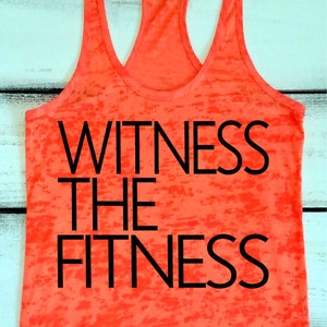 Women's Workout Tank Witness the Fitness Gym Motivation - Etsy