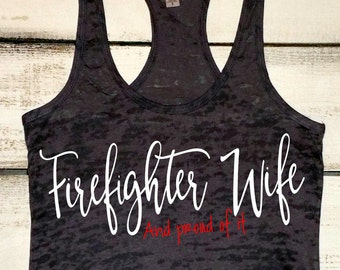 Firefighter Wife. Firefighter Gift. Firefighter Shirt. Fireman's Wife. Proud Fire Fighter Wife. Womens Fitness Burnout. Maltese Cross. Love