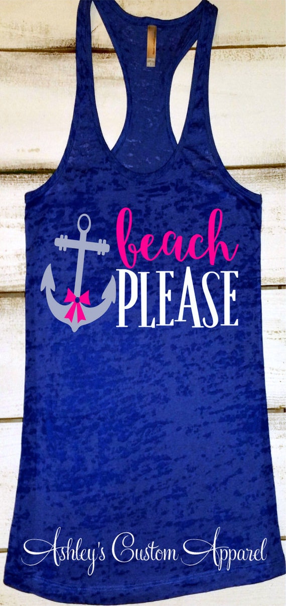Summer Vacation Tank Beach Trip Shirts Beach Please Tank | Etsy