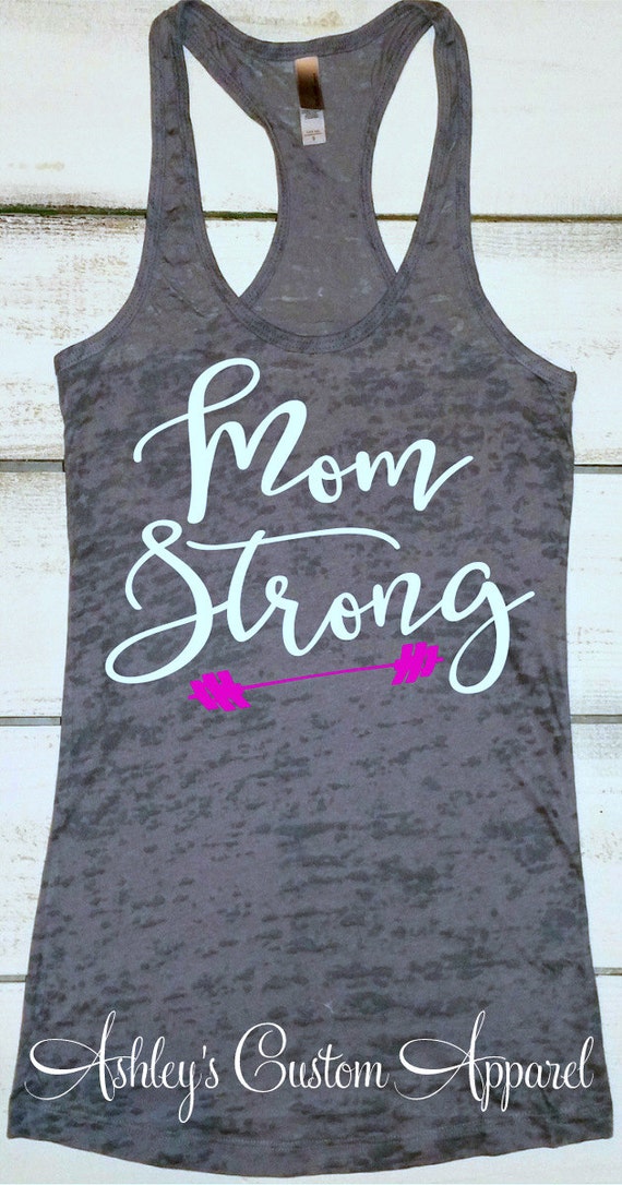 Mom Strong Tank Womens Workout Tank Top Mother Life Shirt