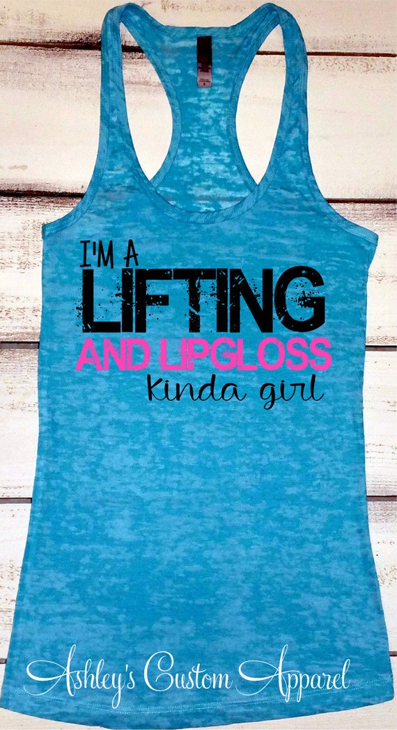 Workout Tank. Lifting and Lipgloss Kinda Girl. Women's | Etsy