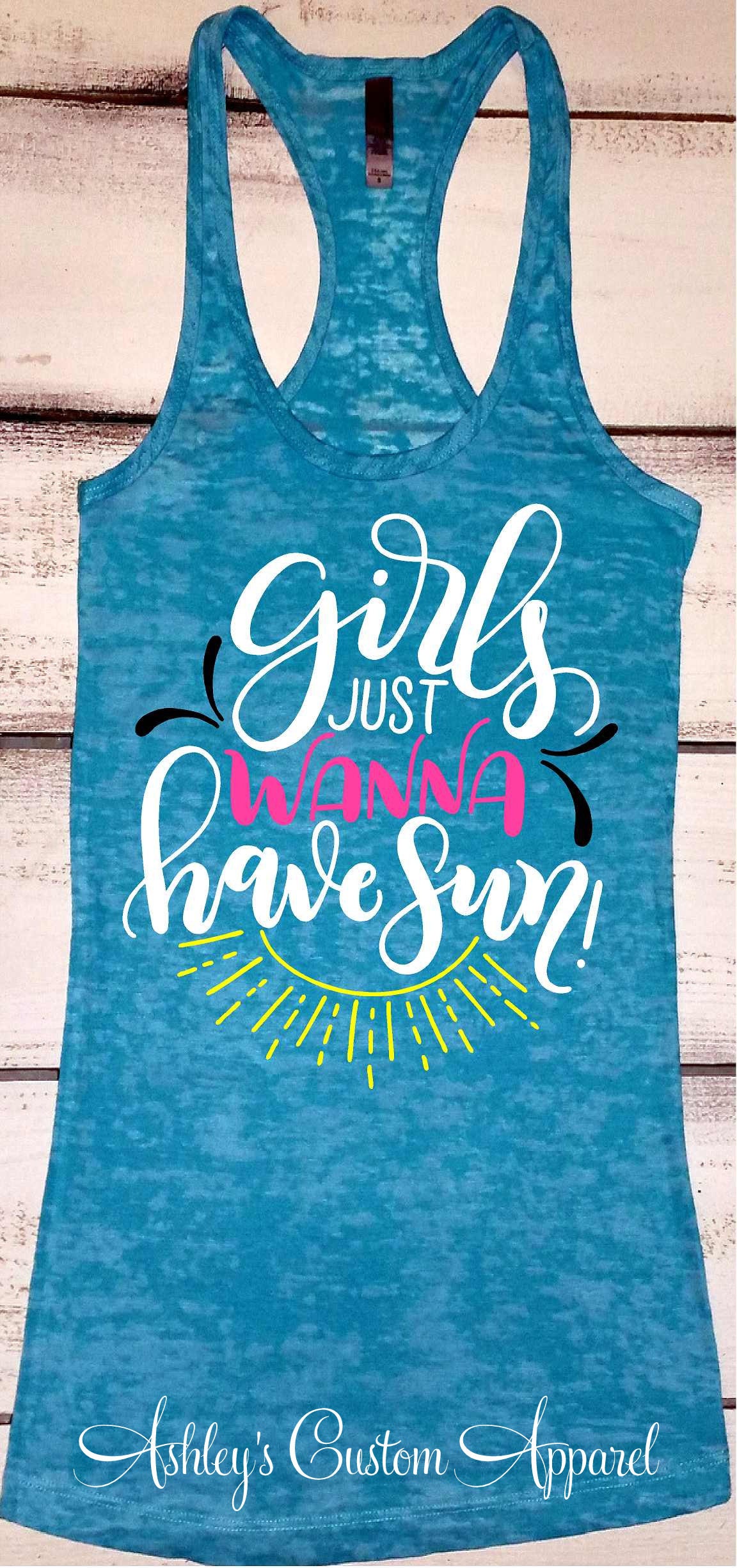 Beach Shirts Girls Just Wanna Have Sun Girls Trip Shirts Lake | Etsy