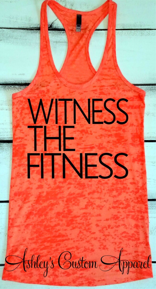 Women's Workout Tank Witness the Fitness Gym Motivation | Etsy