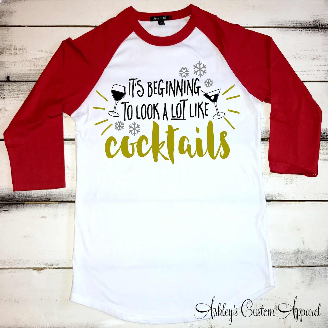 Christmas Shirts for Women, Funny Christmas Shirt, Christmas Drinking Shirt, Its Beginning to