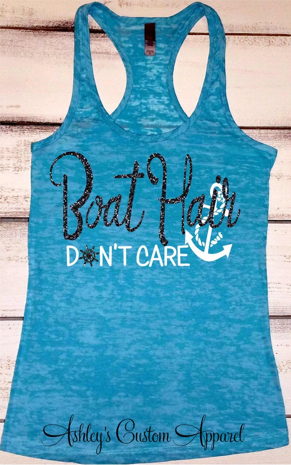 Boat Hair Don't Care. Lake Hair Dont Care. Lake Tank Top. | Etsy