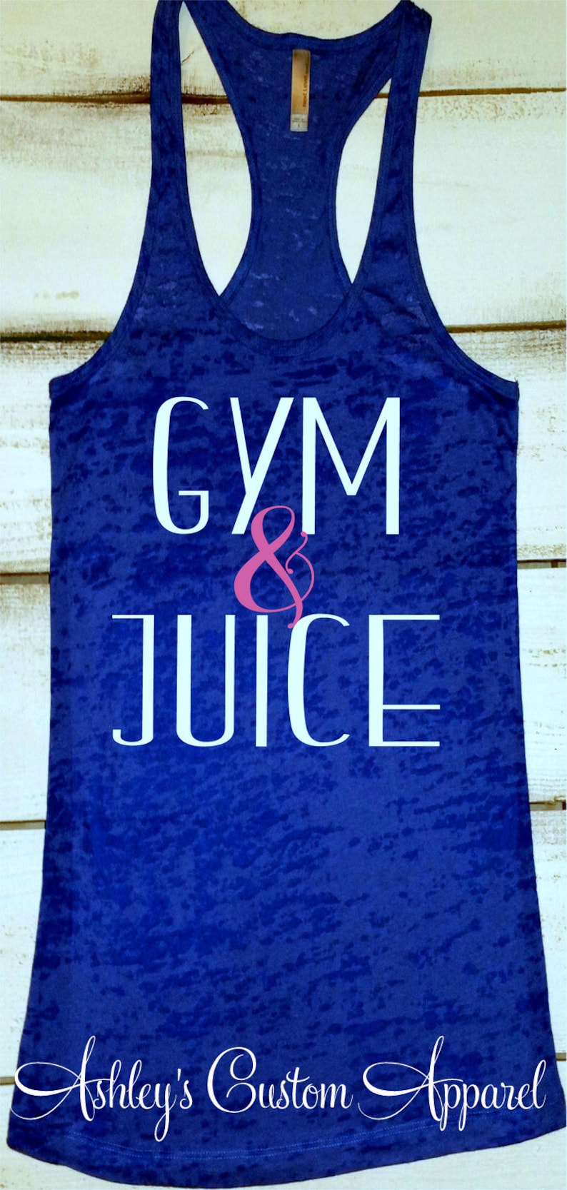 Funny Workout Tank Gym and Juice Tank Womens Fitness | Etsy