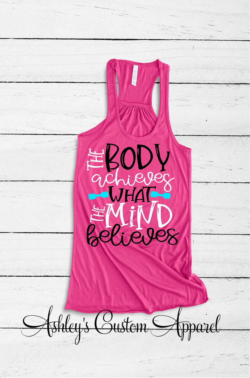 Womens Inspirational Workout Shirts the Body Achieves What the Etsy