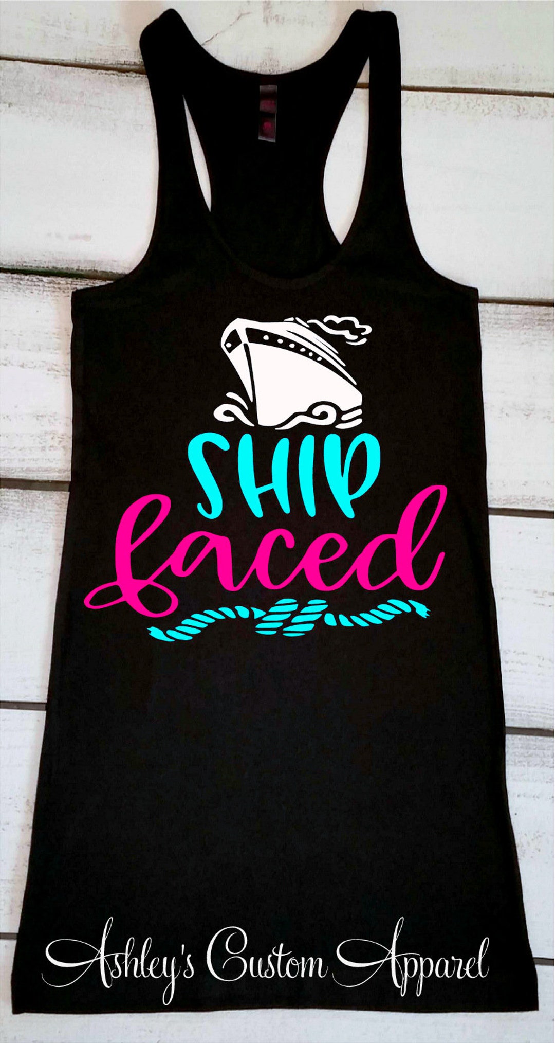 Ship Faced Tank Top Cruise Shirts for Women Ship Faced and - Etsy