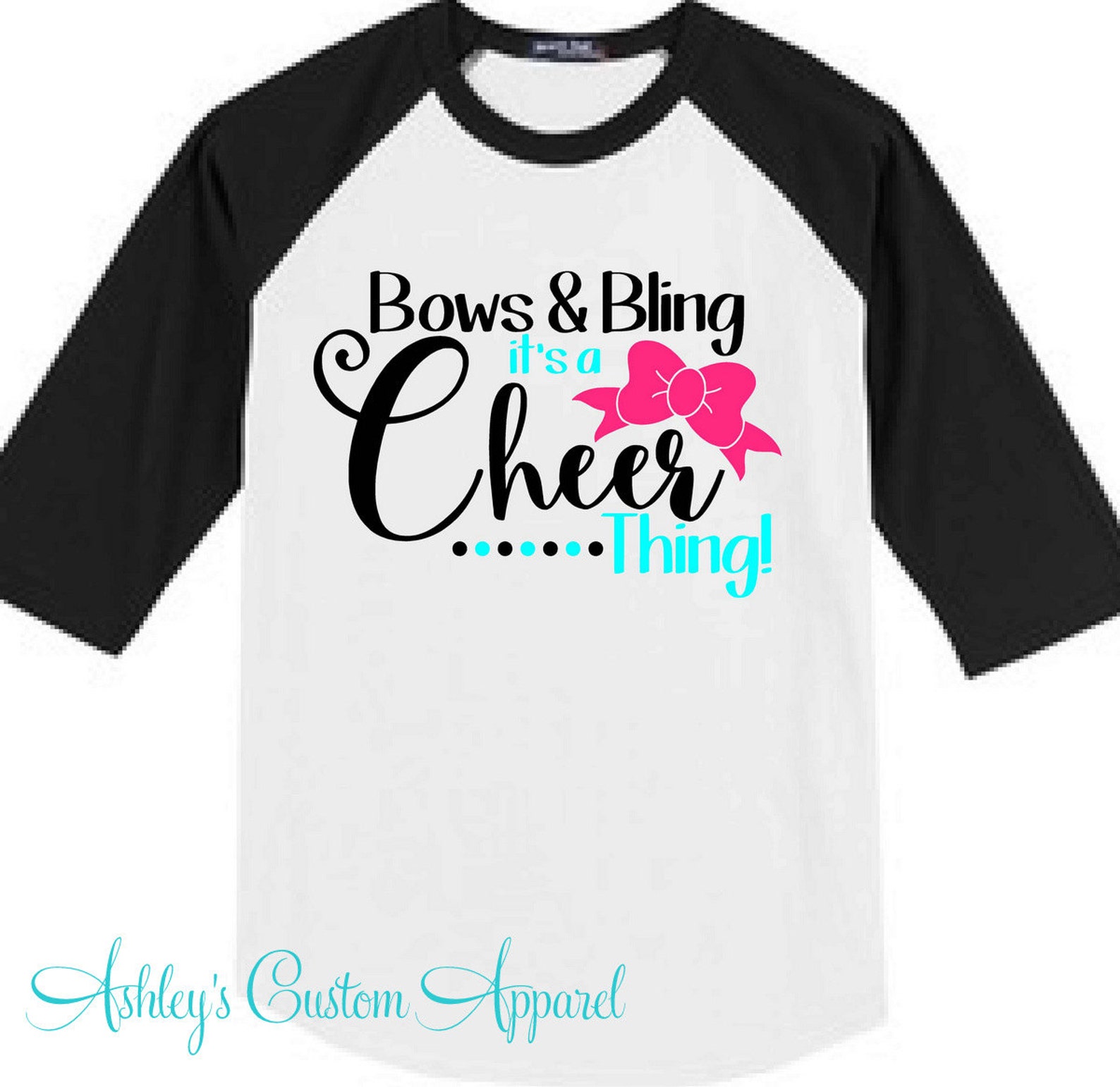 Cheer Shirt Bows and Bling It's a Cheer Thing - Etsy