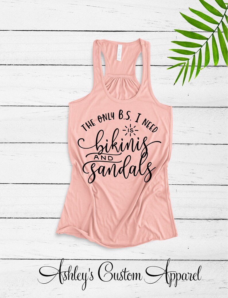 Funny Summer Shirts Swimsuit Cover up the Only BS I Need is Etsy