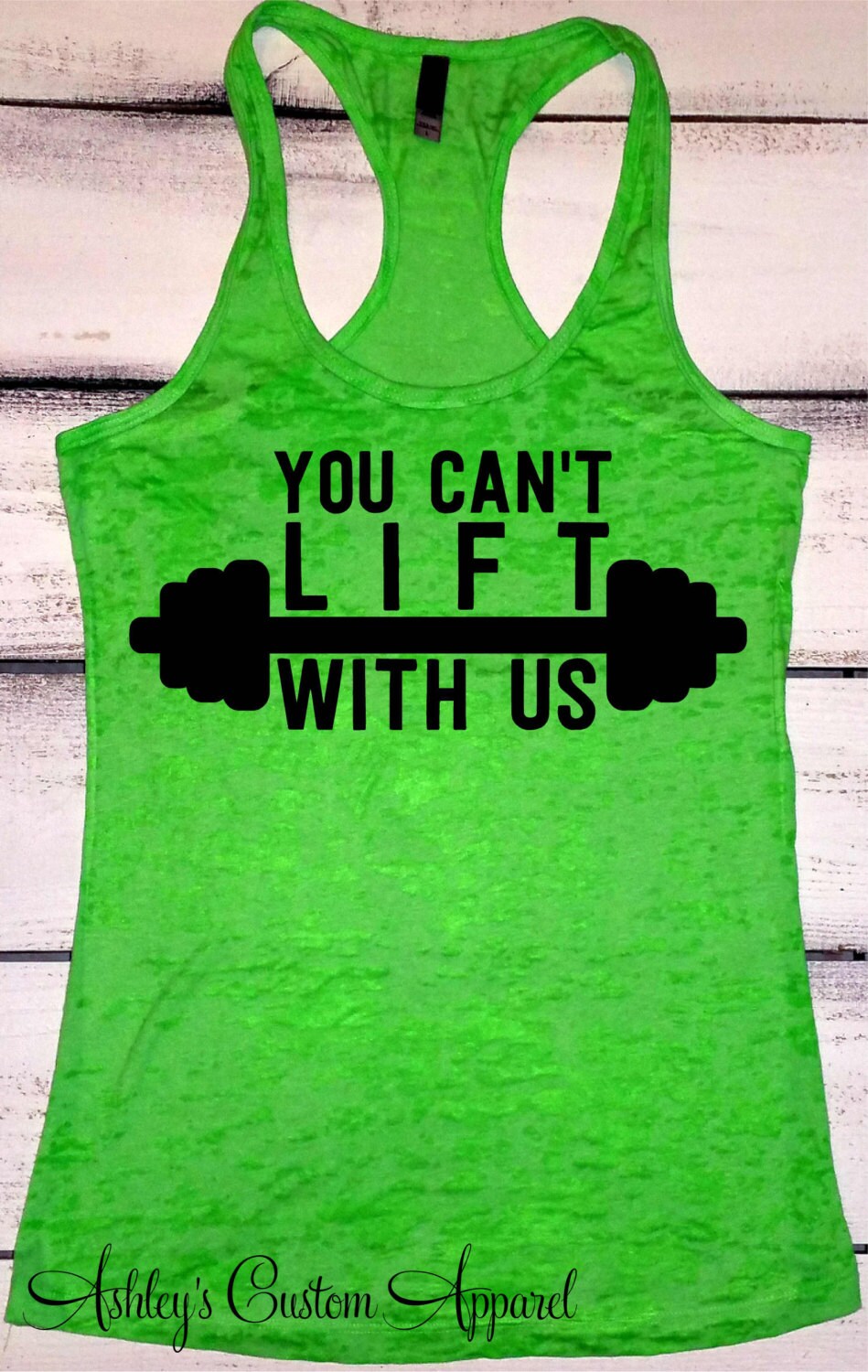 You Can't Lift With Us Fitness Tank Top Womens Workout | Etsy