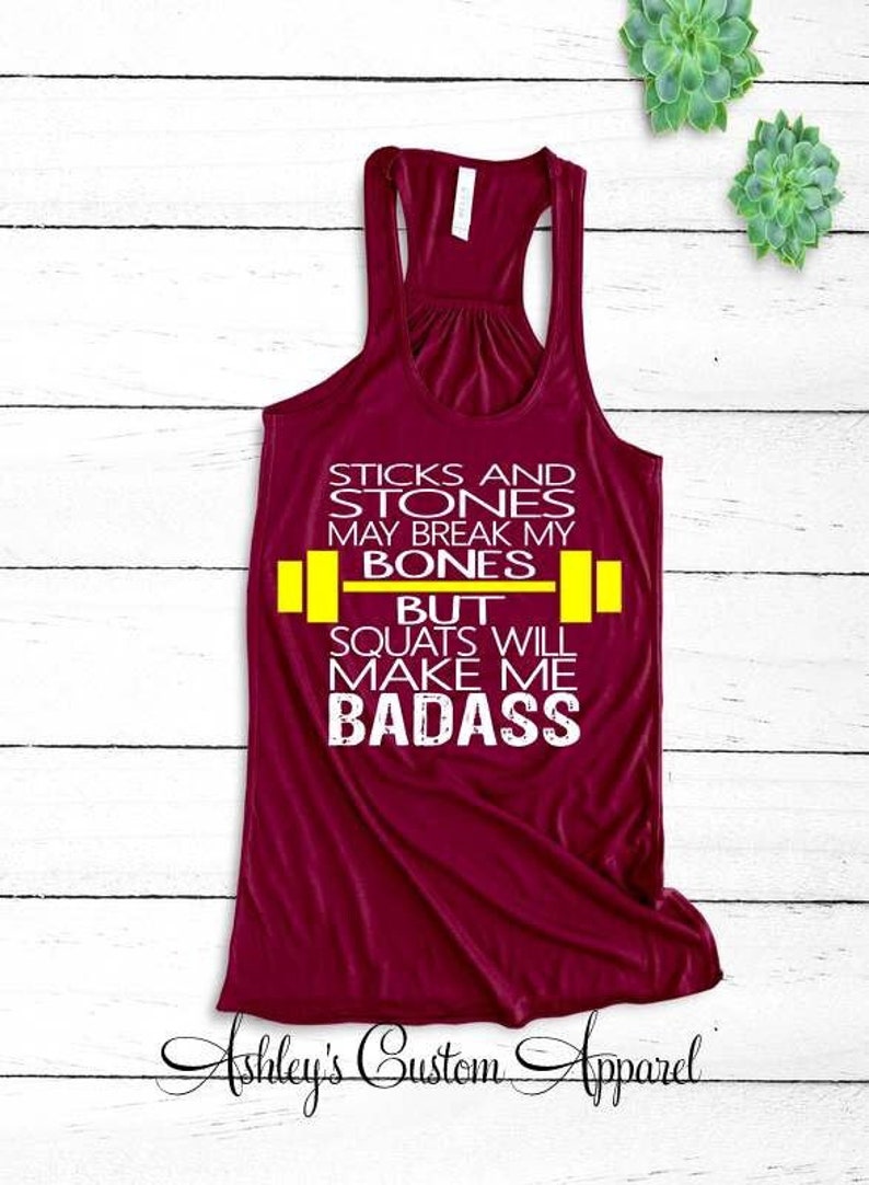 Womens Funny Workout Shirt, Fitness Tank Top, Squat Tank Top, This is Why I Squat, Workout Shirt, Cute Workout Shirt, Inspiration, Motivate image 1