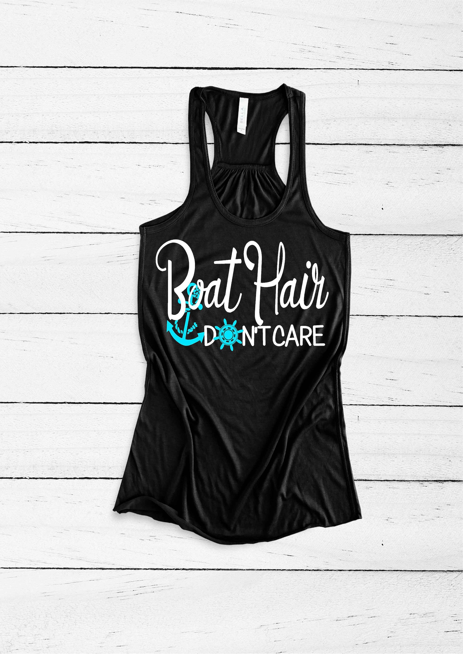 Boat Hair Don't Care. Boating Tank. Fishing Shirt. Beach Etsy
