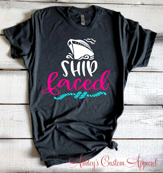 Ship Faced Shirt Funny Cruise Shirts for Women Girls Trip Shirts