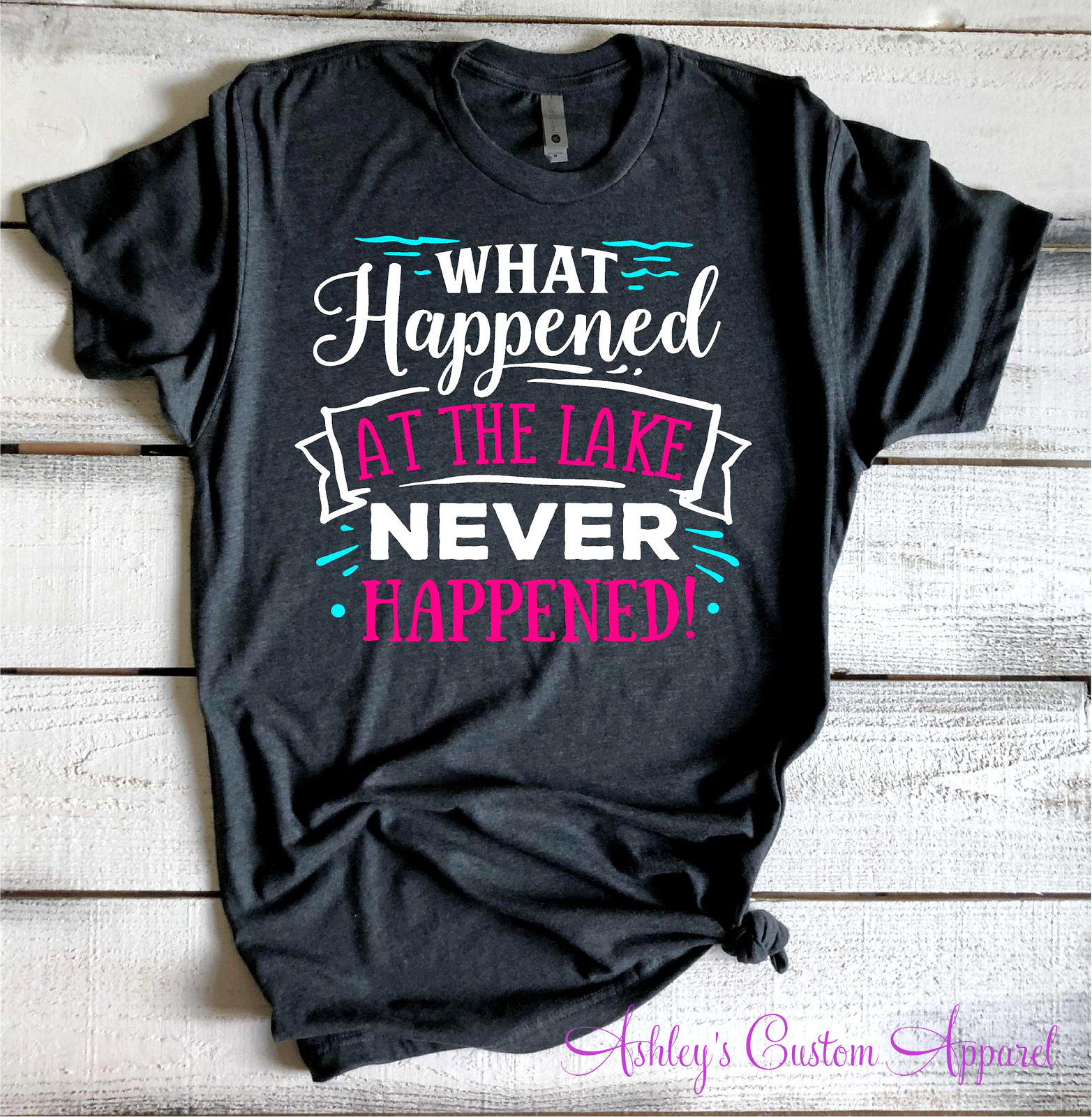 family lake trip shirts