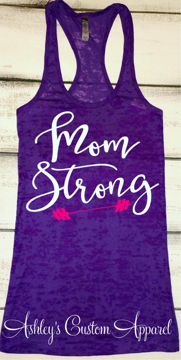 Mom Strong Tank Womens Workout Tank Top 
