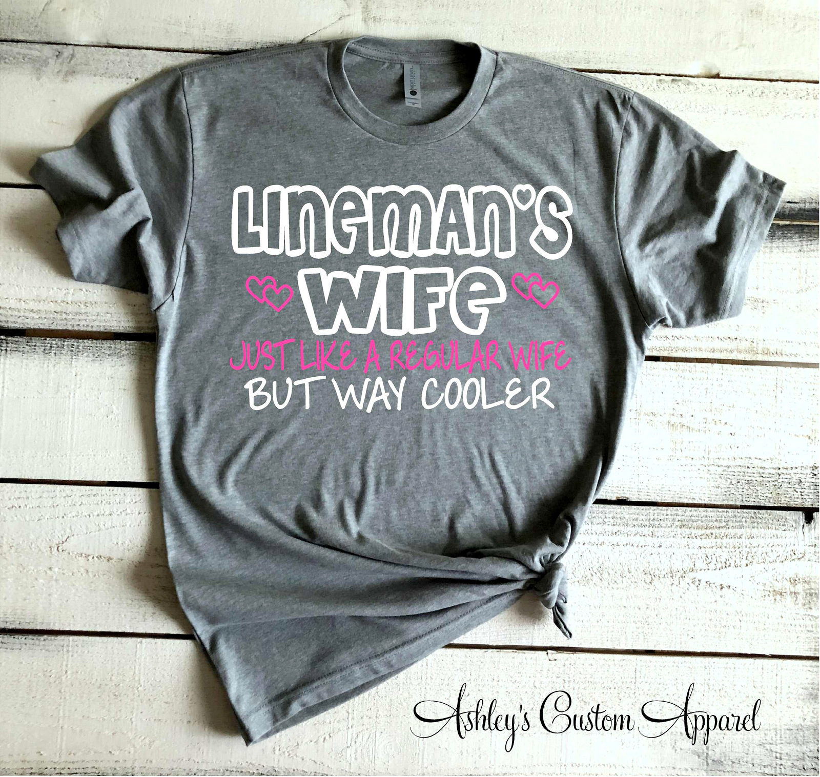 Lineman shirts for girlfriends Clearance