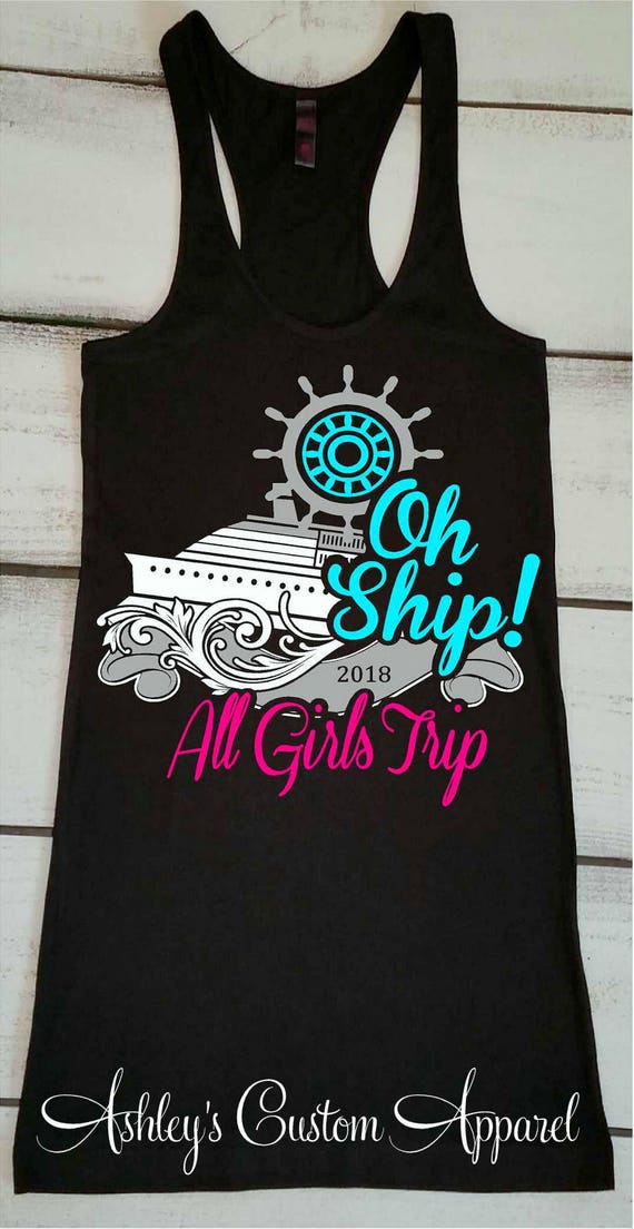 Cruise Shirts Ah Ship All Girls Trip Bachelorette Party Shirt | Etsy