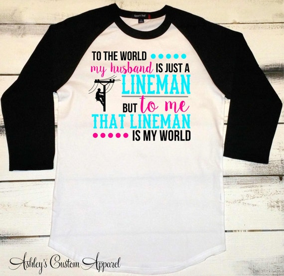 Lineman Shirt Lineman Wife Proud Wife Long Distance Love Missing Him I Love My Lineman Linemen Power Lineman Shirts Lineman s Wife Etsy UK