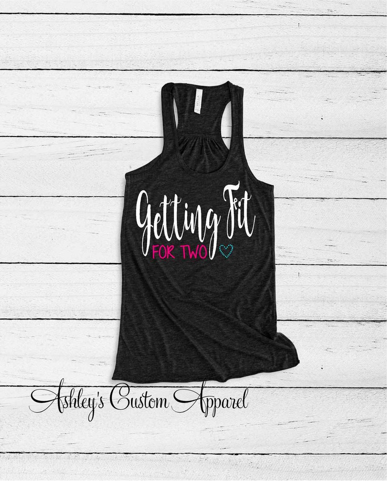 Pregnancy Workout Tank Maternity Work Out Top Getting Fit Etsy