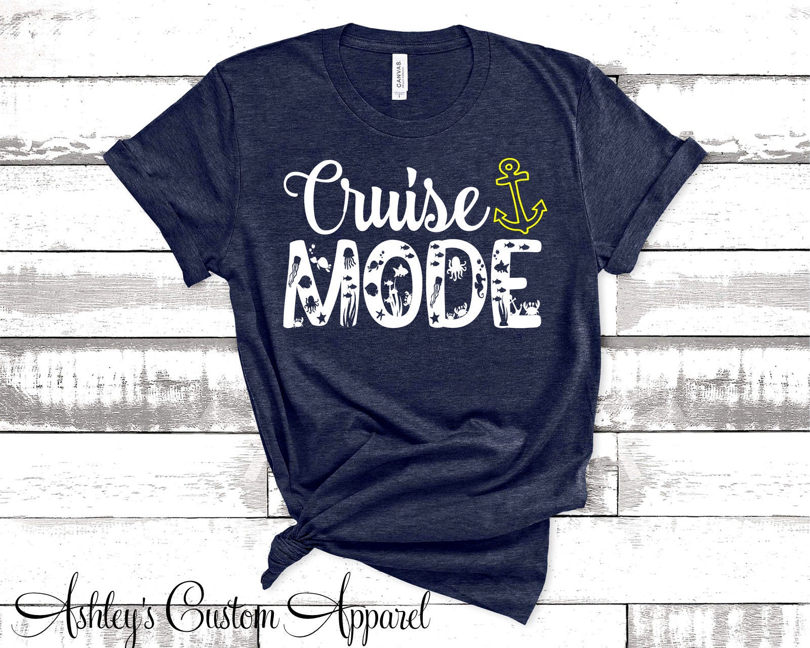 Cruise Shirt Family Vacation Tee Cruise Mode Nautical Anchor | Etsy