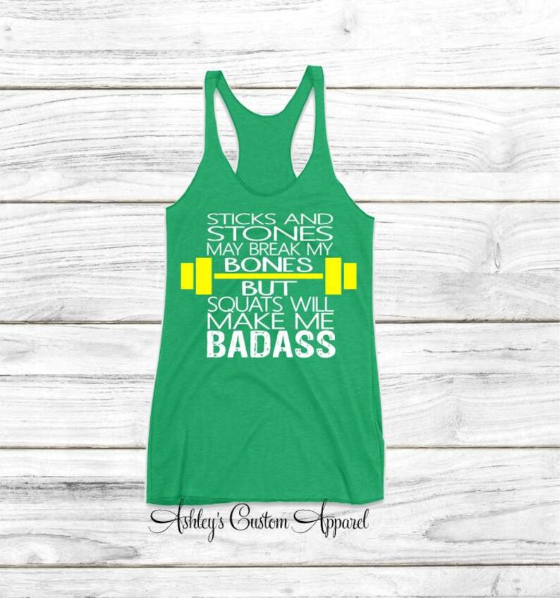 Womens Funny Workout Shirt, Fitness Tank Top, Squat Tank Top, This is Why I Squat, Workout Shirt, Cute Workout Shirt, Inspiration, Motivate image 3