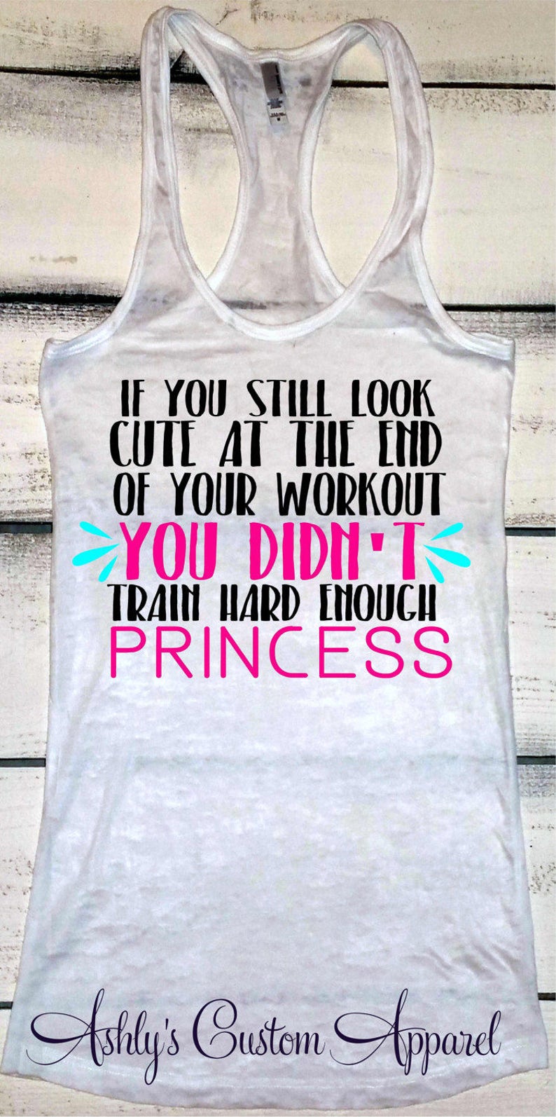 Womens Fitness Apparel Funny Workout Shirt Train Hard Work Etsy