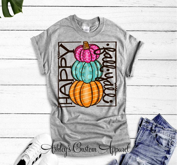 Happy Fall Ya'll Womens Trendy Fall 