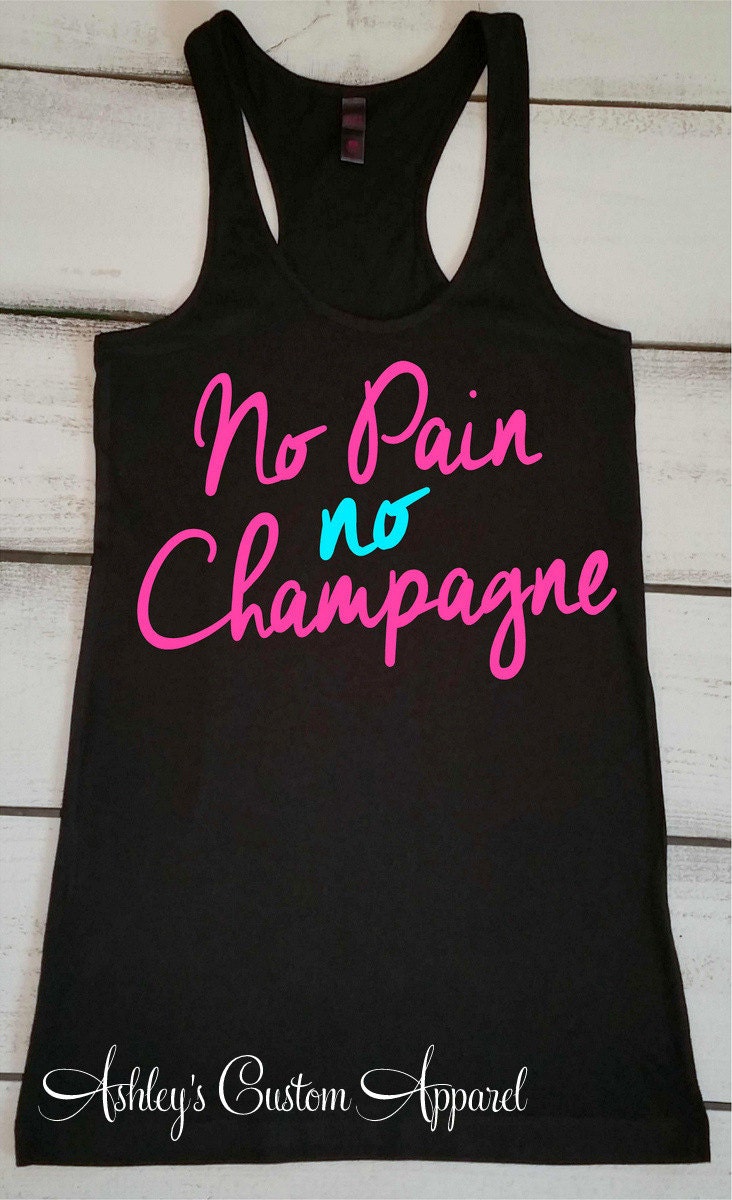 Bride Workout Tank. Bridal Fitness Shirt. No Pain No | Etsy