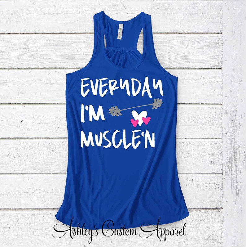 Funny Workout Tanks for Women Everyday I'm Shirt Gym Humor Etsy