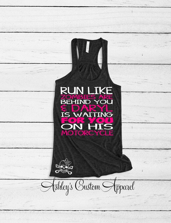 Women's Workout Tank, Funny Workout Shirt, Zombie Shirt, Fitness Tshirts,  Zombie Apocalypse, Daryl Shirts, Funny Running Shirt, Inspiration -   Canada