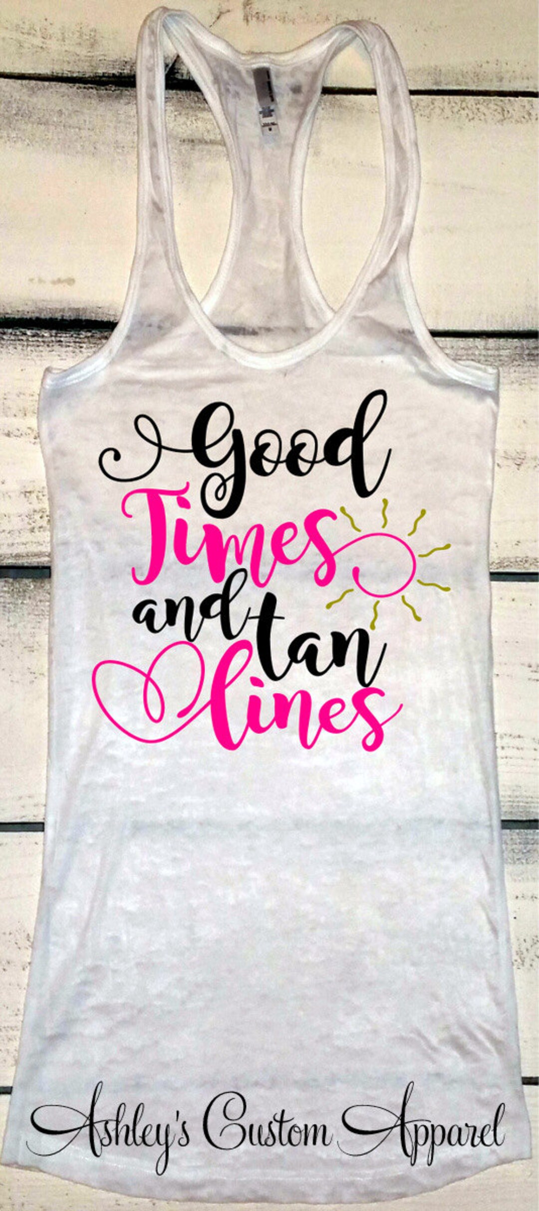 Good Times and Tan Lines Beach Vacation Shirts Cruise Shirt - Etsy