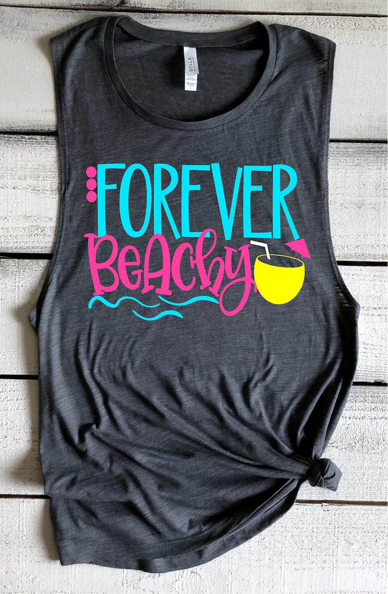 Beach Shirts for Women Forever Beachy Funny Beach Shirt Beach Etsy