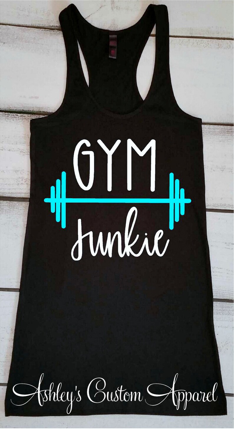 Workout Tanks for Women Gym Junkie Muscle Tanks Funny Gym - Etsy