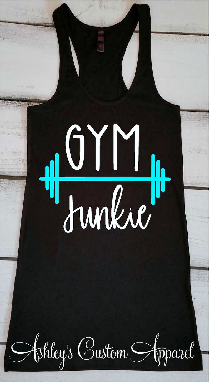 Workout Tanks for Women Gym Junkie Muscle Tanks Funny Gym Etsy