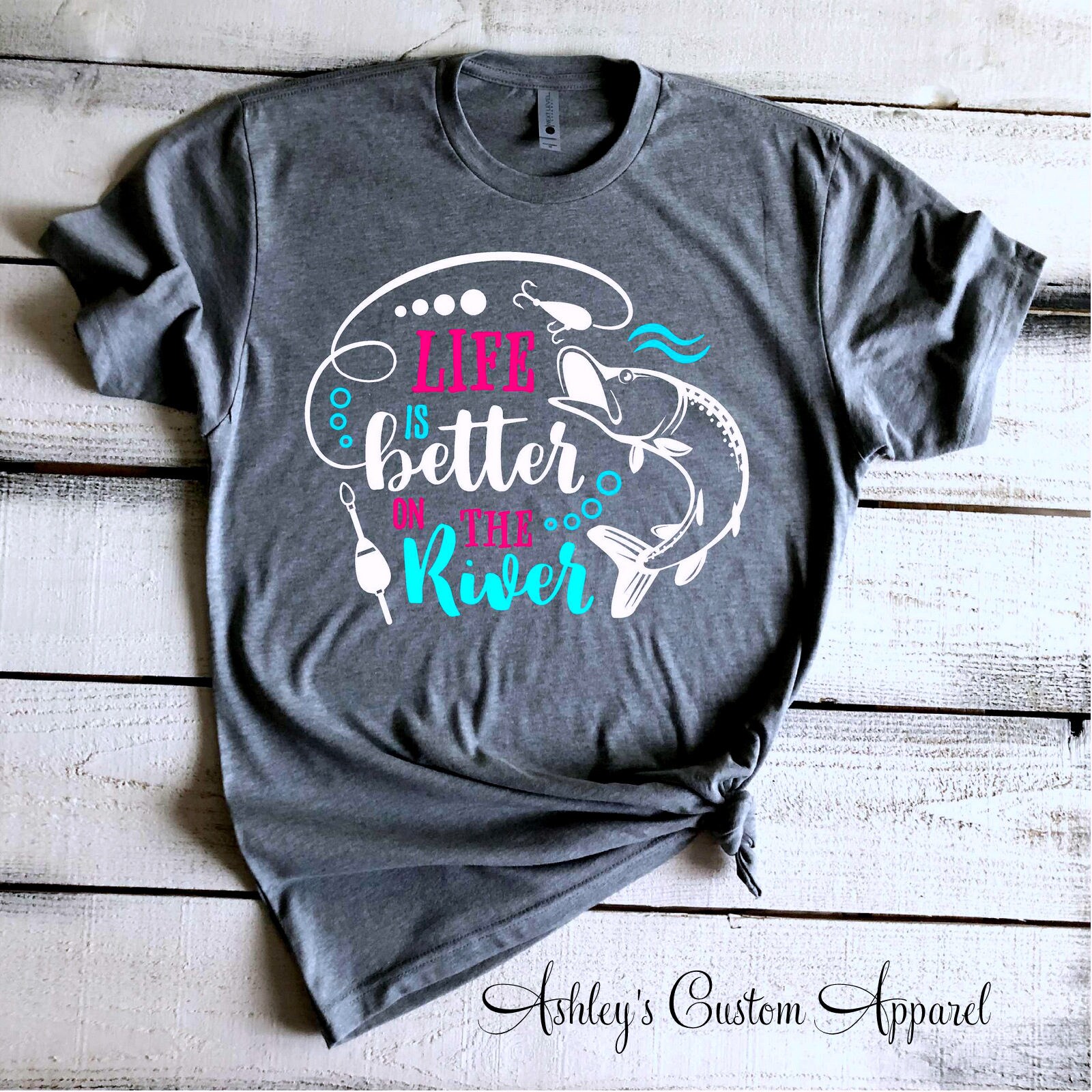 Buy River Shirts Life is Better on the River Women's Fishing