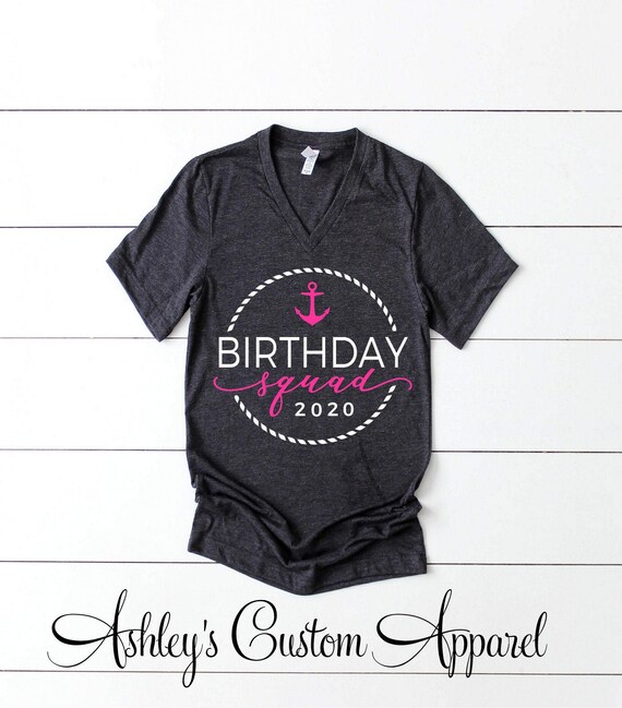 Birthday Squad 2020 Camisas de viaje para ni as camisetas de